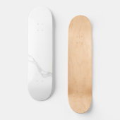 Weißer Marmor Skateboard (Vorderseite)
