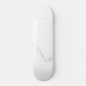 Weißer Marmor Skateboard (Vorderseite)