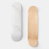 Weißer Marmor Skateboard (Vorderseite)