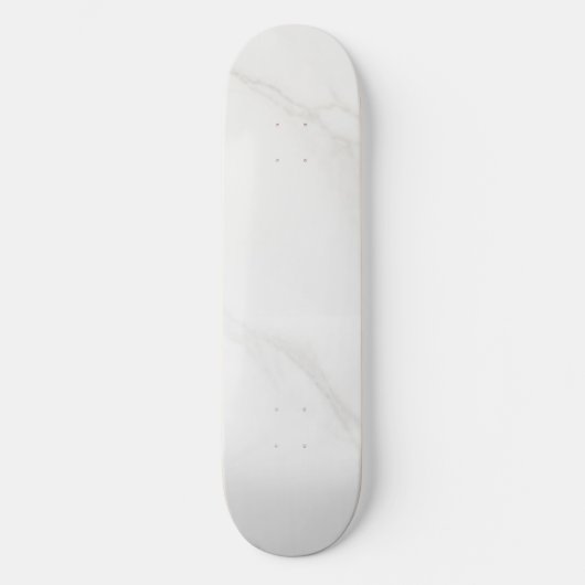 Weißer Marmor Skateboard (Vorderseite)