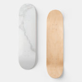 Weißer Marmor Skateboard (Vorderseite)