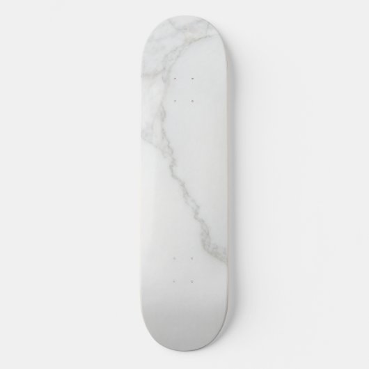 Weißer Marmor Skateboard (Vorderseite)