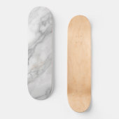 Weißer Marmor Skateboard (Vorderseite)