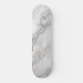Weißer Marmor Skateboard (Vorderseite)