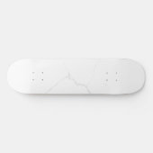 Weißer Marmor  Skateboard (Horizontal)