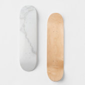 Weißer Marmor Skateboard (Vorderseite)