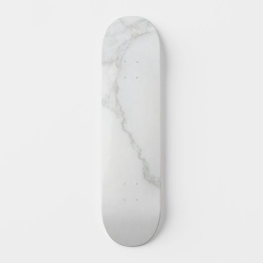 Weißer Marmor Skateboard (Vorderseite)