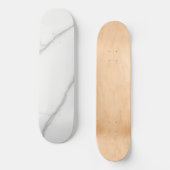 Weißer Marmor Skateboard (Vorderseite)