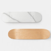 Weißer Marmor Skateboard (Horizontal)