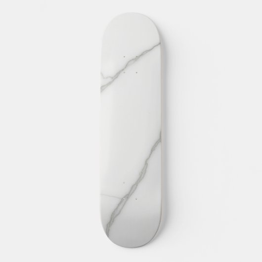 Weißer Marmor Skateboard (Vorderseite)