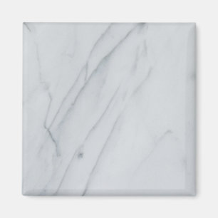 Weißer Marmor Stone Square Magnet