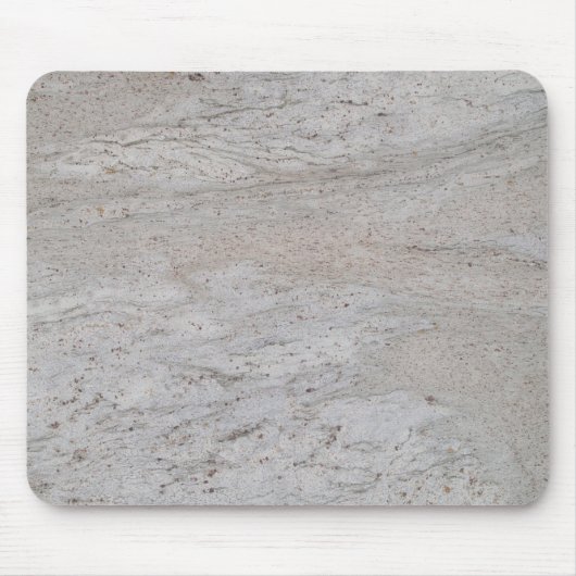 Weißer Marmor Swirled Mousepad (Vorne)