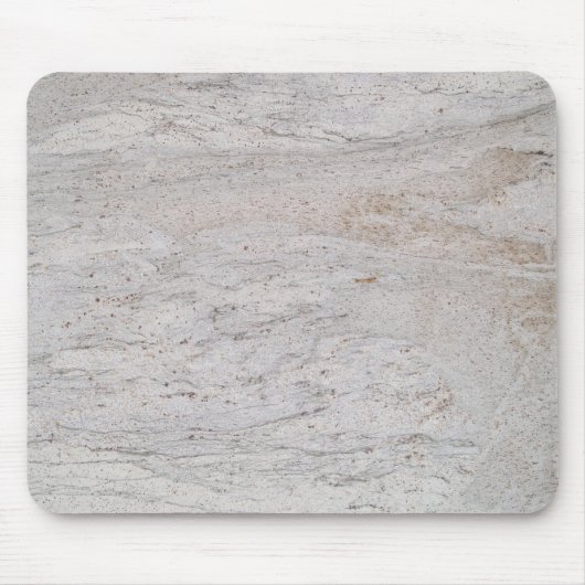Weißer Marmor Swirled Mousepad (Vorne)