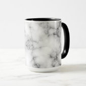 Weißer Marmor Tasse (VorderseiteRechts)