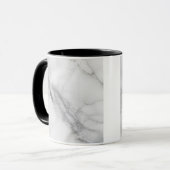 Weißer Marmor Tasse (Vorderseite Links)