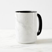 Weißer Marmor Tasse (VorderseiteRechts)