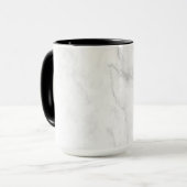 Weißer Marmor Tasse (Vorderseite Links)