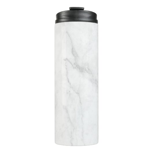 Weißer Marmor Thermosbecher (Vorderseite)