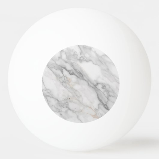 Weißer Marmor Tischtennisball (Vorderseite)