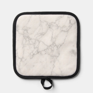 Weißer Marmor Topflappen