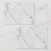 Weißer Marmor Treuekarte (Vorne/Hinten)