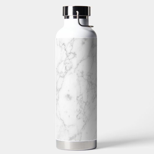 Weißer Marmor Trinkflasche (links)