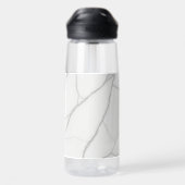 Weißer Marmor Trinkflasche (Rückseite)