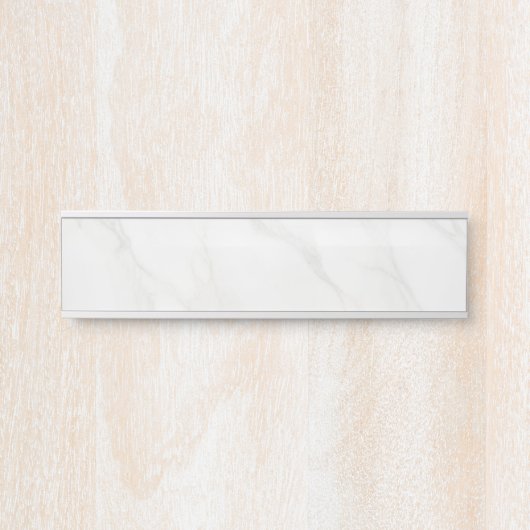 Weißer Marmor Türschild (Vorderseite )