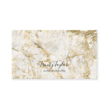 Weißer Marmor und einfaches Goldblatt, modern