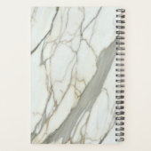 Weißer Marmor und rosa fuchsienfarbener individuel Planer (Rückseite)