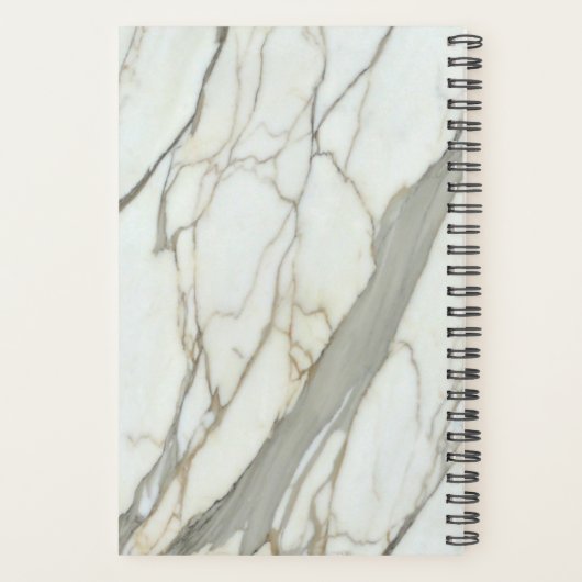 Weißer Marmor und rosa fuchsienfarbener individuel Planer (Rückseite)