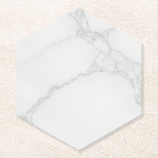 Weißer Marmor Untersetzer (Vorderseite)
