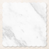 Weißer Marmor Untersetzer (Vorderseite)