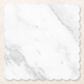 Weißer Marmor Untersetzer (Vorderseite)