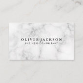 Weißer Marmor Visitenkarte (Vorderseite)