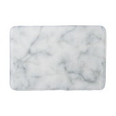 weißer Marmorausdruck Badematte (Vorderseite)