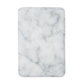 weißer Marmorausdruck Badematte (Vorderseite Vertikal)
