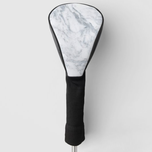 weißer Marmorlook Golf Headcover (Vorderseite)