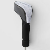 weißer Marmorlook Golf Headcover (angewinkelt)