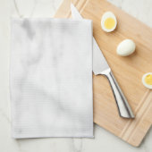 weißer Marmorlook Küchentuch (Viertel Falte)