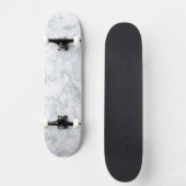 weißer Marmorlook Skateboard (Vorderseite)