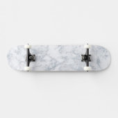 weißer Marmorlook Skateboard (Horizontal)