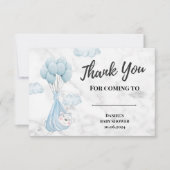 Weißer Marmorsäulenbär Dankeskarte (Vorderseite)