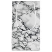 Weißer Marmorstein - Geschenktasche Modernes Desig Kleine Geschenktüte (Vorderseite)