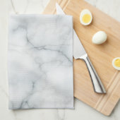 weißer Marmorstein Geschirrtuch (Viertel Falte)