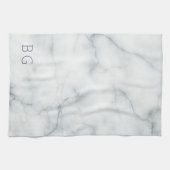 weißer Marmorstein Geschirrtuch (Horizontal)