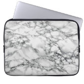 Weißer Marmorstein - Notebookschlauch Laptopschutzhülle (Vorderseite)