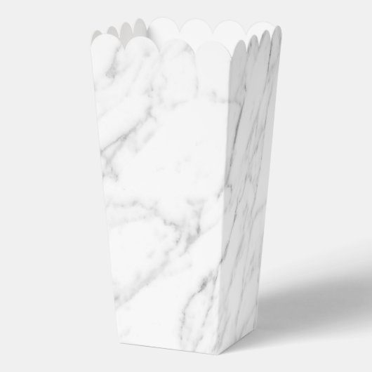 Weißer Marmorstein Textur angepasste Popcorn Geschenkschachtel (Rückseite)