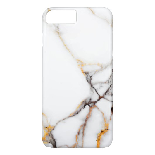 Weißer Marmortextur Case-Mate iPhone Hülle (Rückseite)