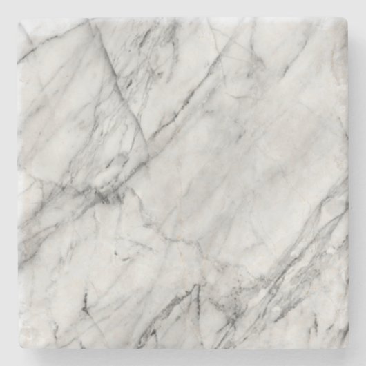 Weißer MarmorUntersetzer Steinuntersetzer (Vorderseite)